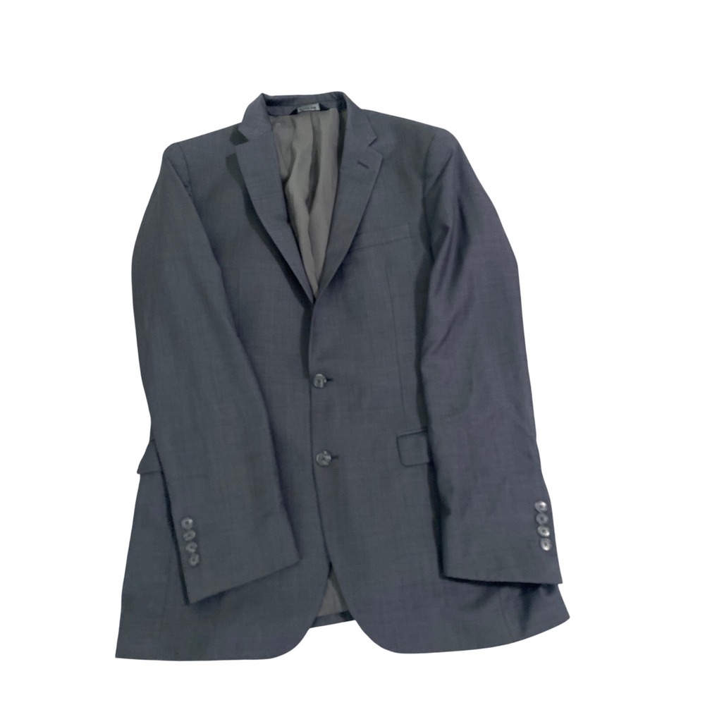 Jos. A. Bank Traveler Slim Fit Wool Blazer Jacket 42 XLong Charcoal Gray Mens